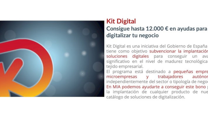 Kit Digital. Consigue hasta 12.000 € en ayudas para digitalizar tu negocio